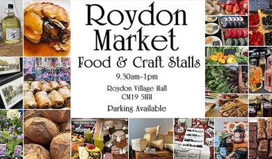 Roydon Market at Roydon Village Hall 9.30am - 1pm