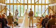 Essex Barn wedding interior at Blake Hall Ongar