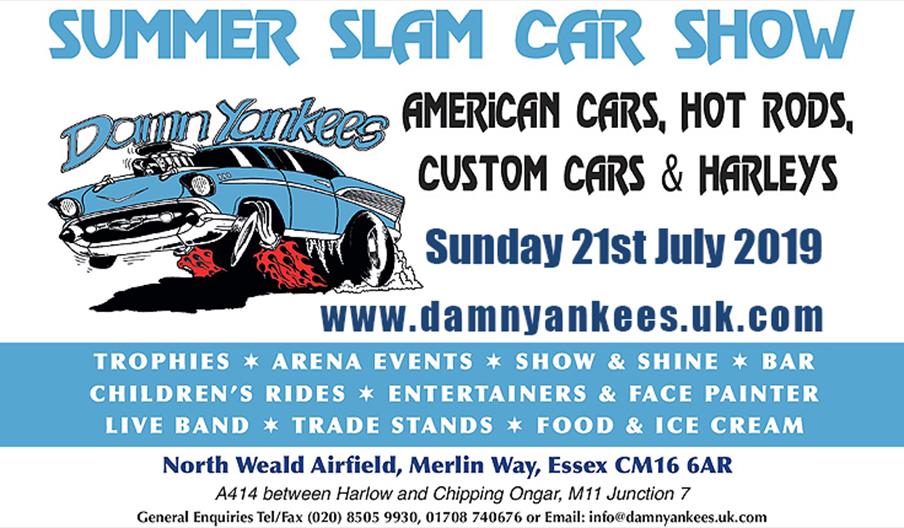 Damn Yankees Summer Slam Car Show, North Weald Airfield 2019.