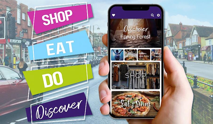 The Discover App allows visitors and locals to find places to shop and eat, and things to do.