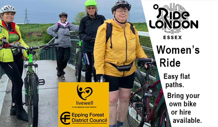 Ride London inspired Women's Ride organised by Epping Forest District Council.