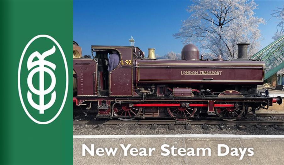 Steam into 2022 with a steam train ride at Epping Ongar Railway on 1st and 2nd January.