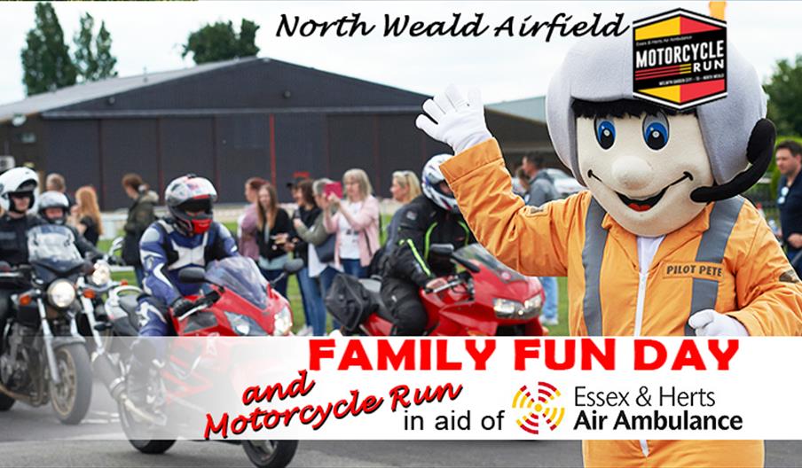 Essex and Herts Air Ambulance Motorcycle Run and Family Fun Day at North Weald Airfield