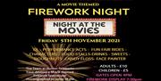 Woolston Manor firework night with a movie theme.