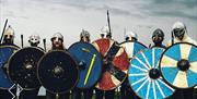 Viking shield wall by Swords of Pendra