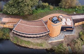 Lee Valley Wildlife Discovery Centre on the edge of Seventy Acres Lake at Fishers Green, Waltham Abbey