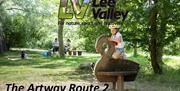The Artway trail of 3 miles through Lee Valley Park