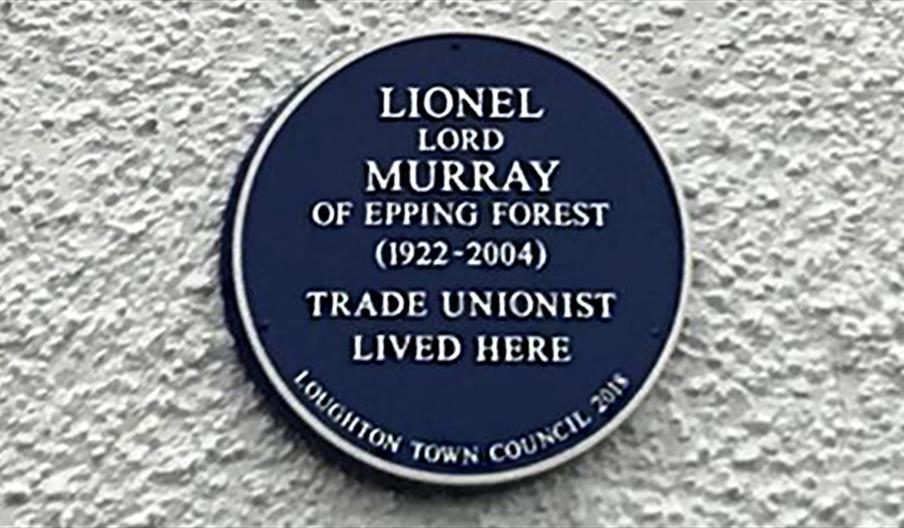 Loughton Town Council Blue Plaque on Len Murray's House