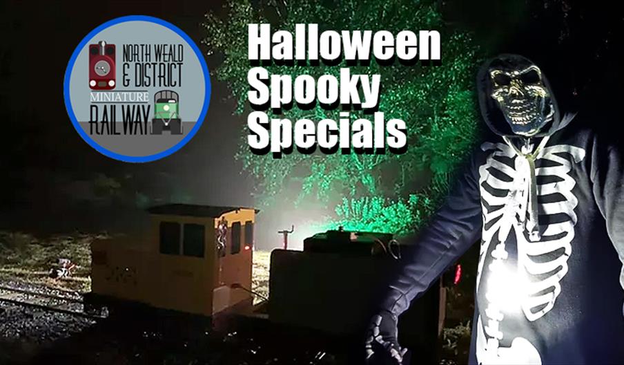 Halloween Spooky Specials, train rides at the North Weald & District Miniature Railway.