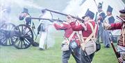 Past Royal Gunpowder Mills visiting reenactors and living history. The Essex Regiment.