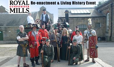 Multi-period reenactment and living history at the Royal Gunpowder Mills