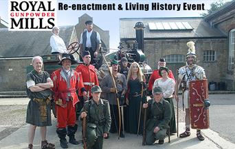 Multi-period reenactment and living history at the Royal Gunpowder Mills