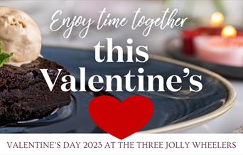 Valentine's meal at the Three Jolly Wheelers