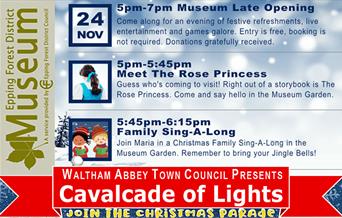 Cavalcade of Lights 2023 at the District Museum in Waltham Abbey