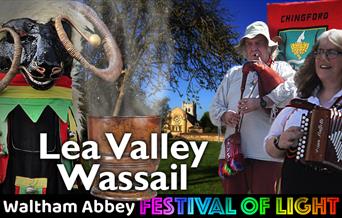 Lea Valley Wassail in the Abbey Grounds at Waltham Abbey