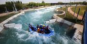 White Water rafting at Lee Valley near Waltham Abbey.