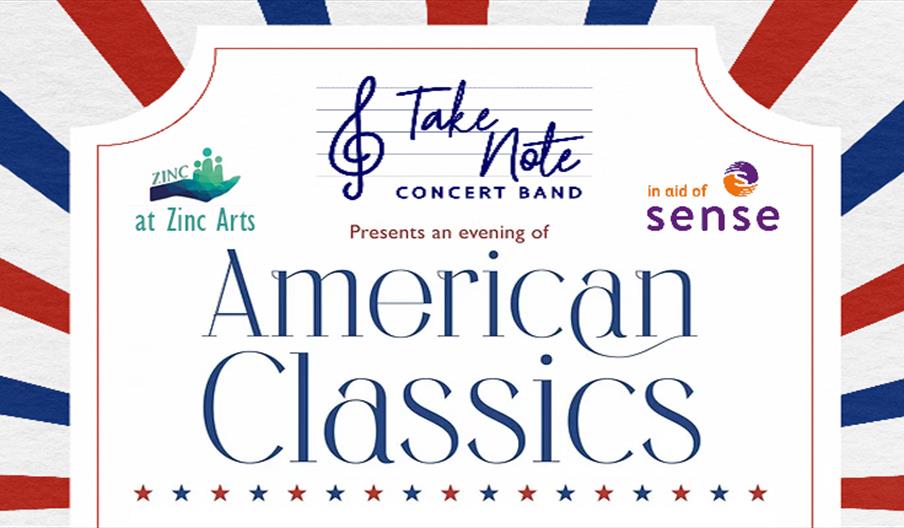 Take Note Concert Band perform American Classics at Zinc Arts in aid of Sense