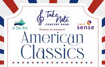 Take Note Concert Band perform American Classics at Zinc Arts in aid of Sense