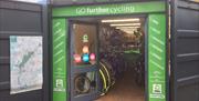 Go Further Cycling shop on the edge of the forest in Chingford.
