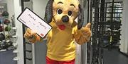 Pooch, the mascot of People for Places Leisure Sports Centres
