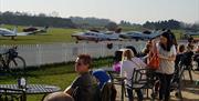 Outside the club house Stapleford Airfield