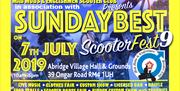 Sundaybest Scooter Fest 2019, 7th July at Abridge in Epping Forest.