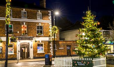 Christmas tree in Braintree town centre