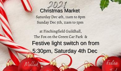 FInchingfield Christmas events 2021 - Flyer