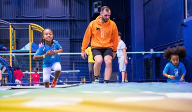 Oxygen trampoline and indoor activity park, Rayleigh, Essex - endless interconnecting trampolines