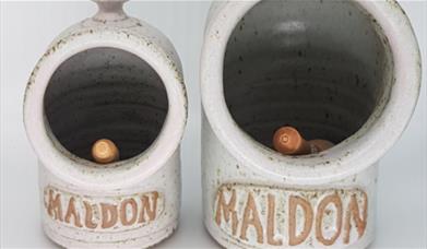 Ceramic salt pigs made by Peter Deans