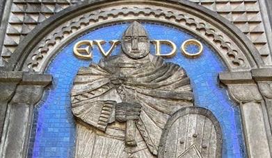 A mural of Eudo Dapifer