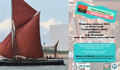 Poster with Thames Barge