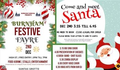 Burnham Festive Fayre poster