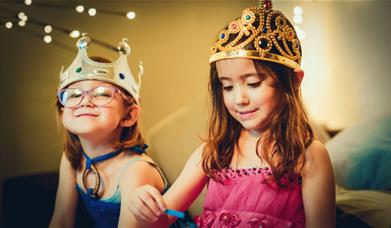 Children wearing crowns