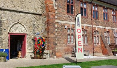 Maeldune Heritage Centre with giant viking