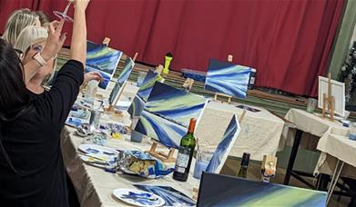 Paint and Sip: Festive Scene