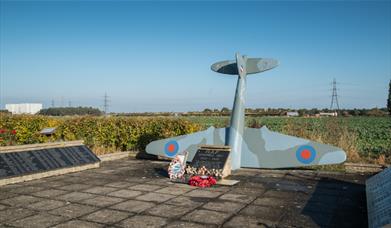 The RAF Bradwell Bay war memorial.