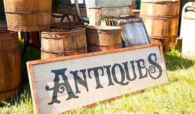 A selection of antiques on display