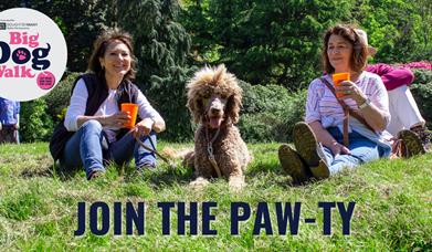 Two ladies and poodle at Big Dog Walk