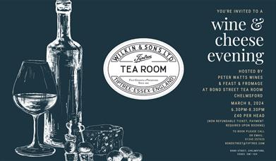 Wine and cheese night at Bond Street Tiptree Tea Room, Chelmsford