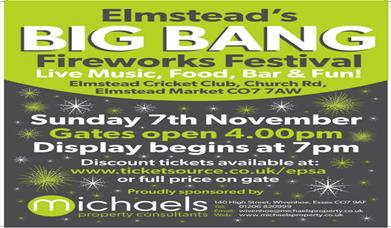 Elmstead's Big Bang Fireworks Festival