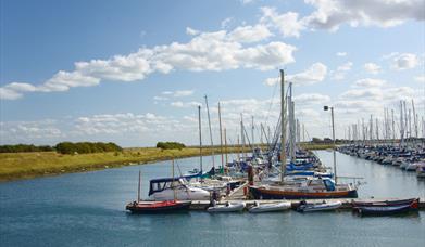 Burnham boats and quayside