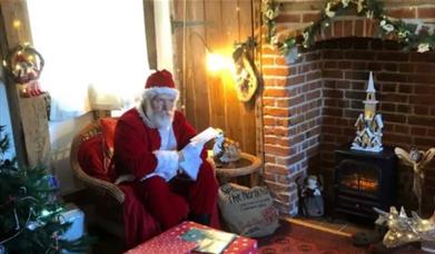 Santa at The Thatched Cottages
