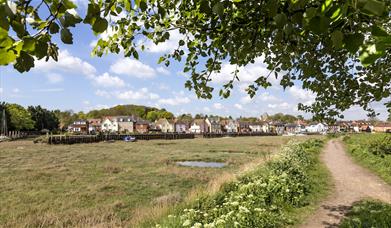 Wivenhoe Trail view of Rowhedge across the river