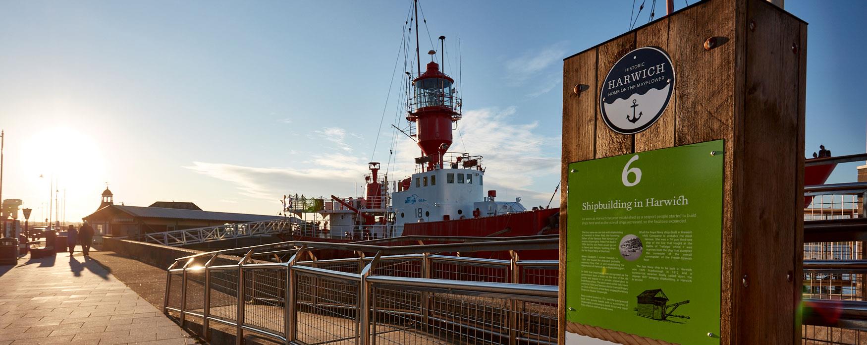 Harwich Historic Tour sign