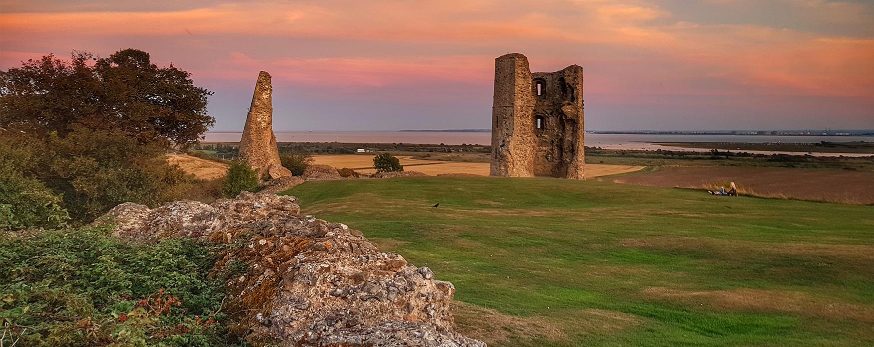 Castle Ruins at Sunset