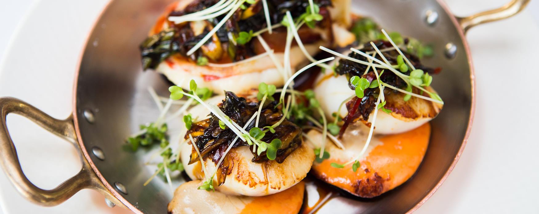 Pan fried Scallops