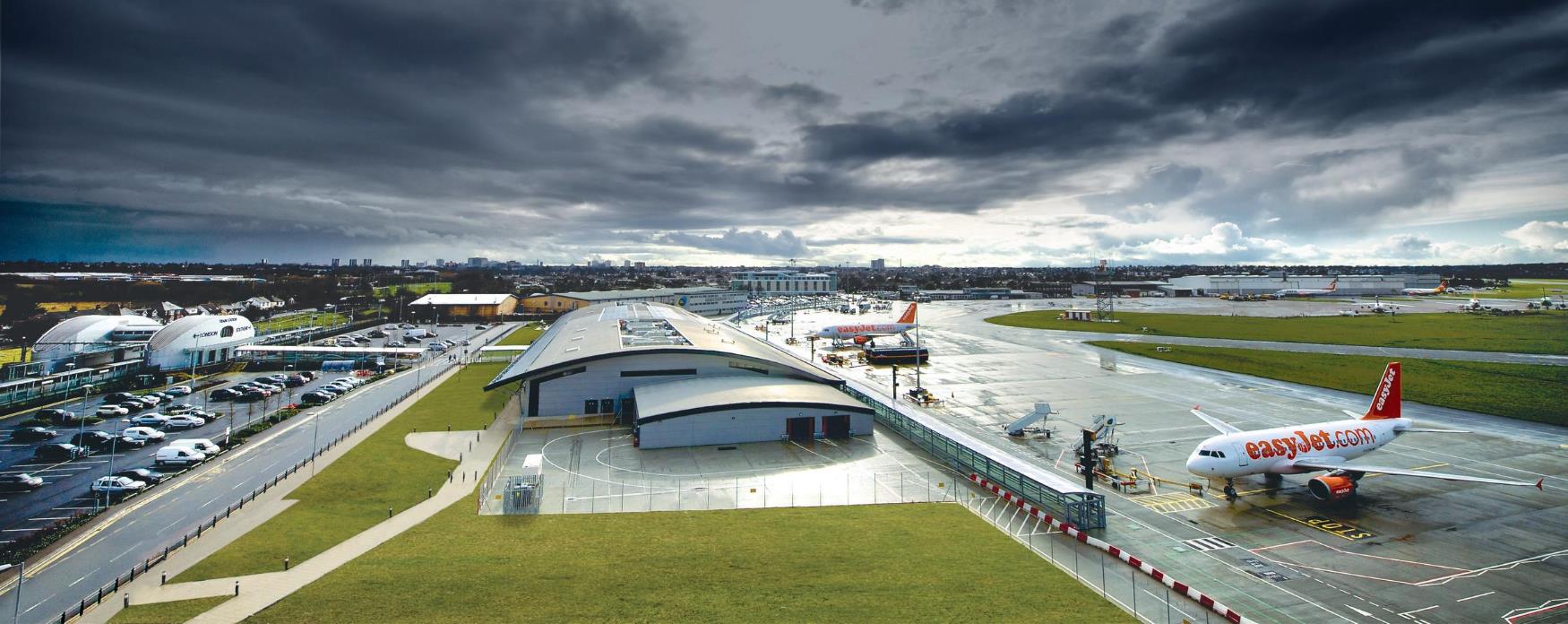 The terminal building at Southend Airport