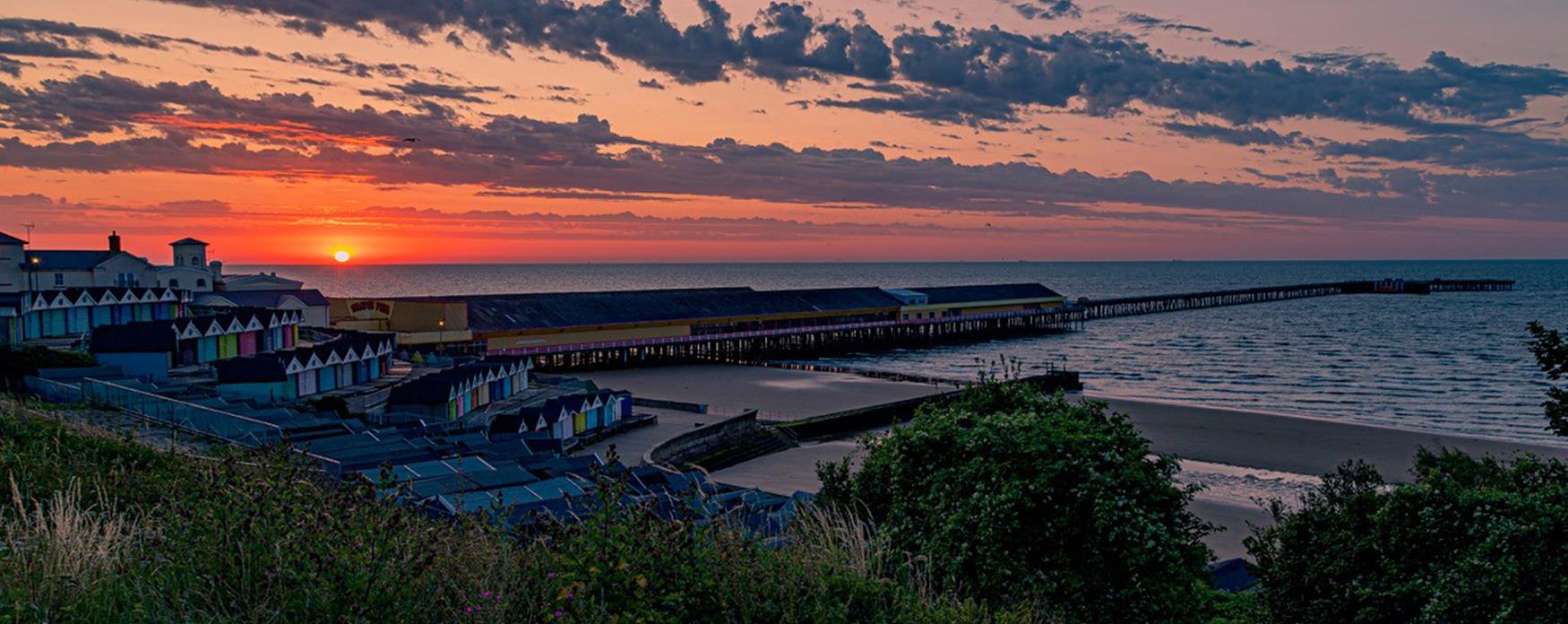 Sunset at Walton on the naze pier