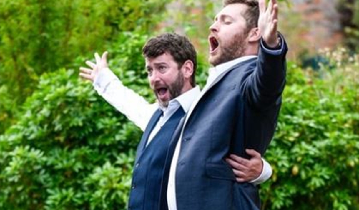 Two Opera Singers in a Garden